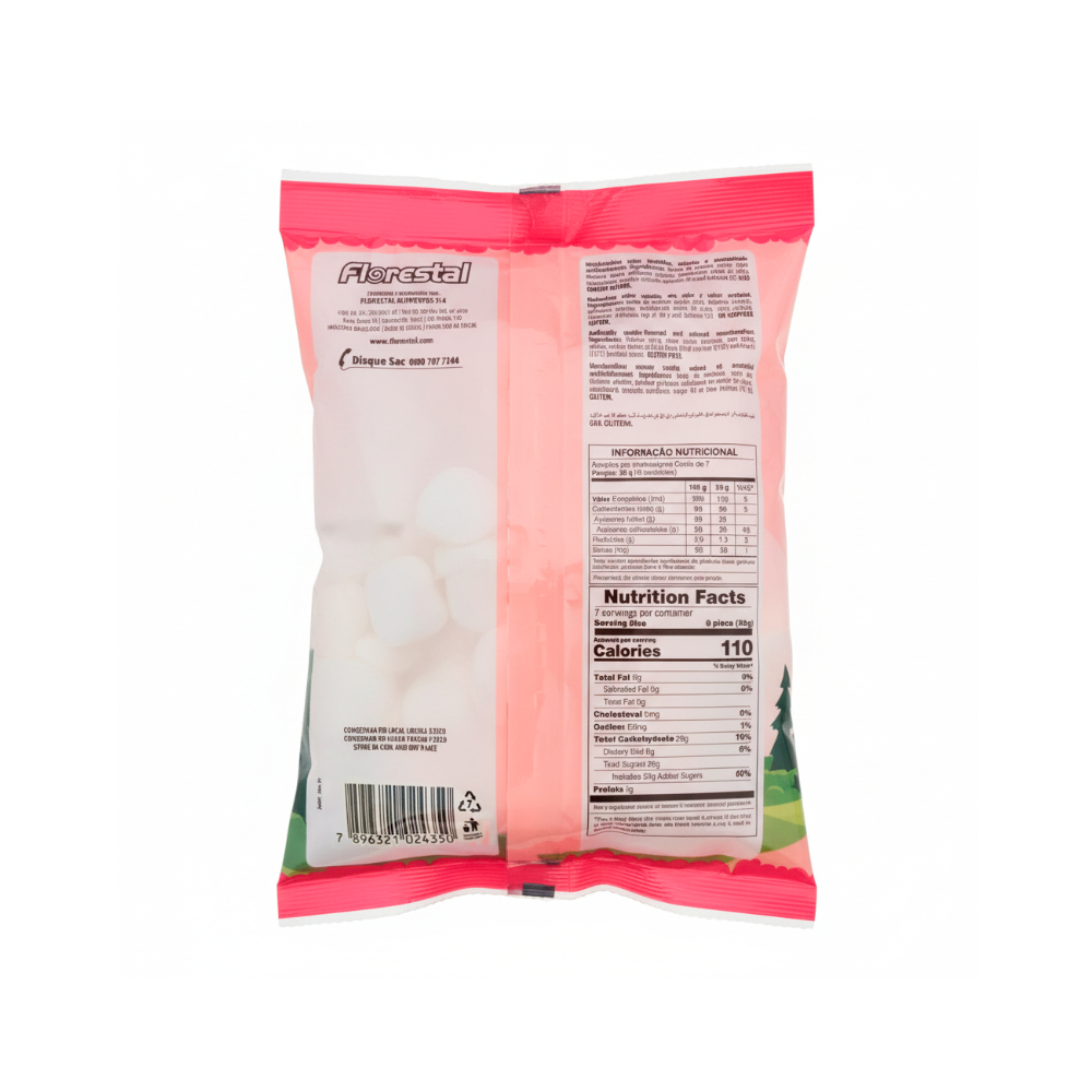 Malvavisco sabor vainilla fofs princess Florestal (220 g / 7.76 oz) - Miniatura 2