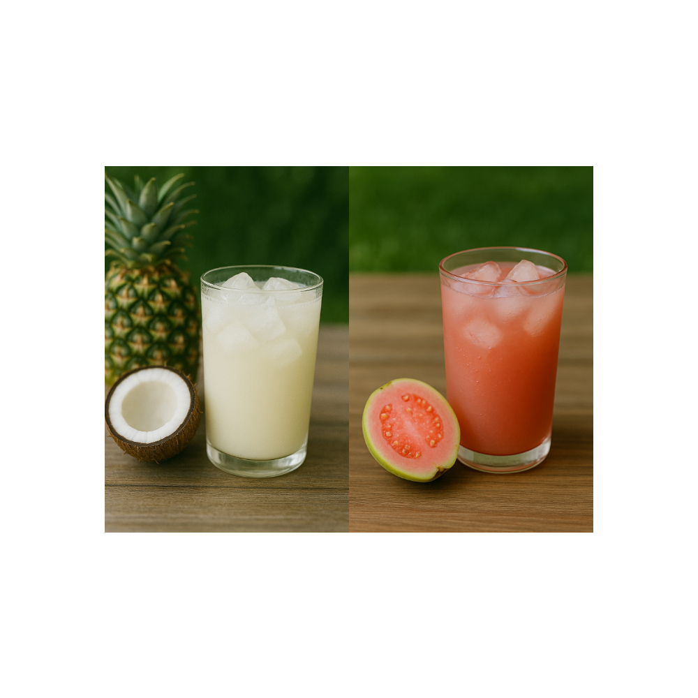 Combo de refrescos instantáneo sabor piña colada+ uva + sandía + melón + guayaba - Miniatura 2