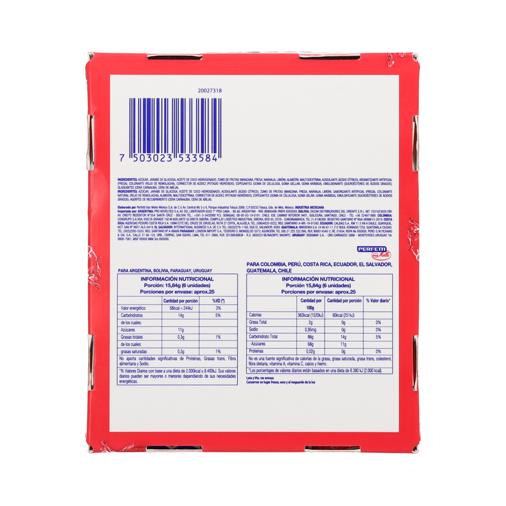 Caramelo masticable sabor fresa Mentos (406.56 g / 14.34 oz) - Miniatura 2