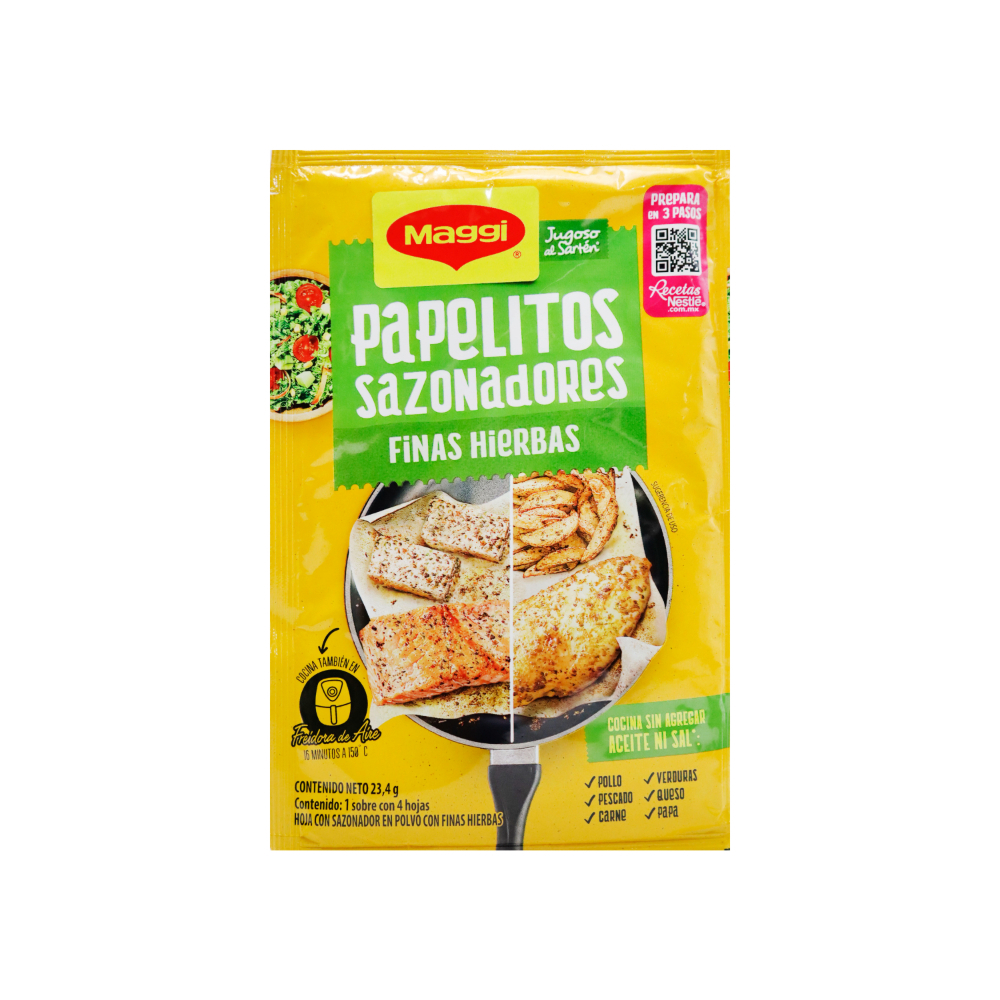 Papelitos sazonadores finas hierbas Maggi (23.4 g / 0.83 oz) - Miniatura 3