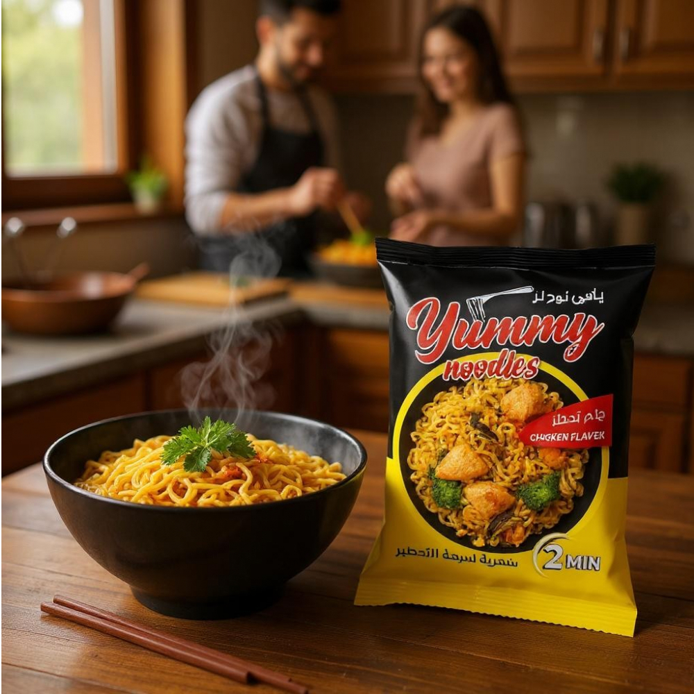 Sopa instantánea sabor a pollo Yummy Noodles (70 g / 2.46 oz) - Miniatura 3