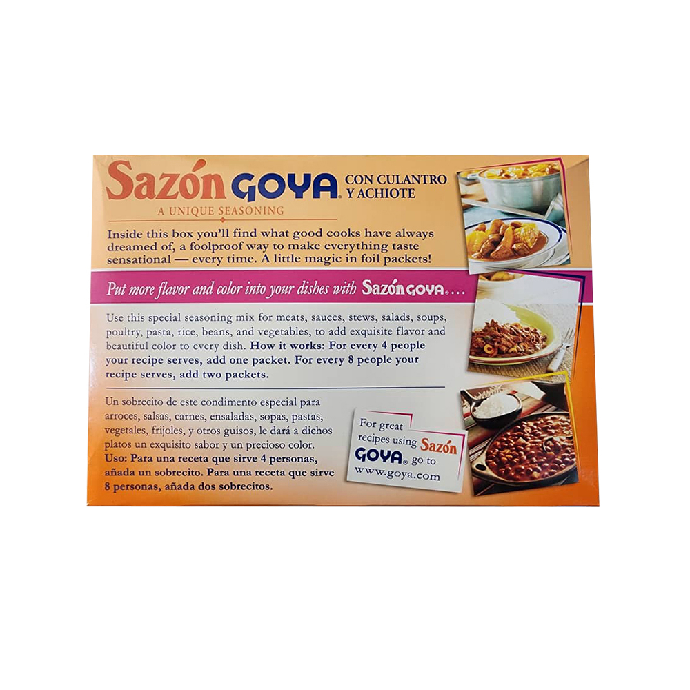 Sazón con culantro y achiote Goya (180 g / 6.34 oz) - Miniatura 3
