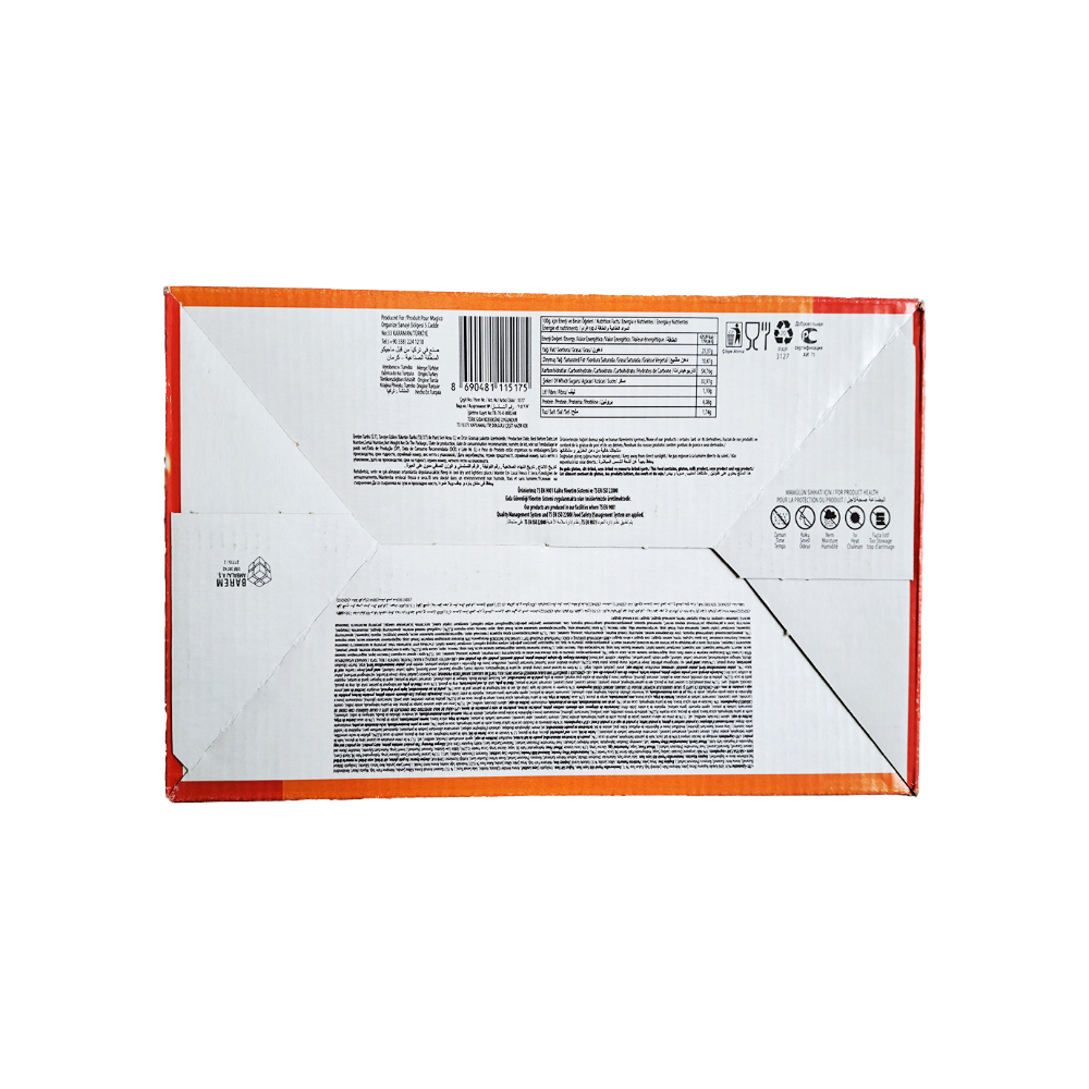 Rollo de pastel de crema y cacao con sabor a caramelo, recubierto de gránulos de chocolate con leche Rollchoco (960 g / 2.11 lb) - Miniatura 3