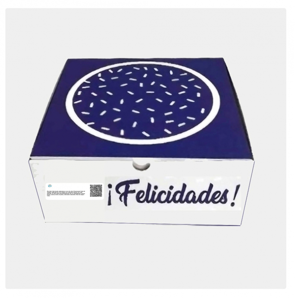 Cake borde salpicado en coco de color (8 personas) - Miniatura 4