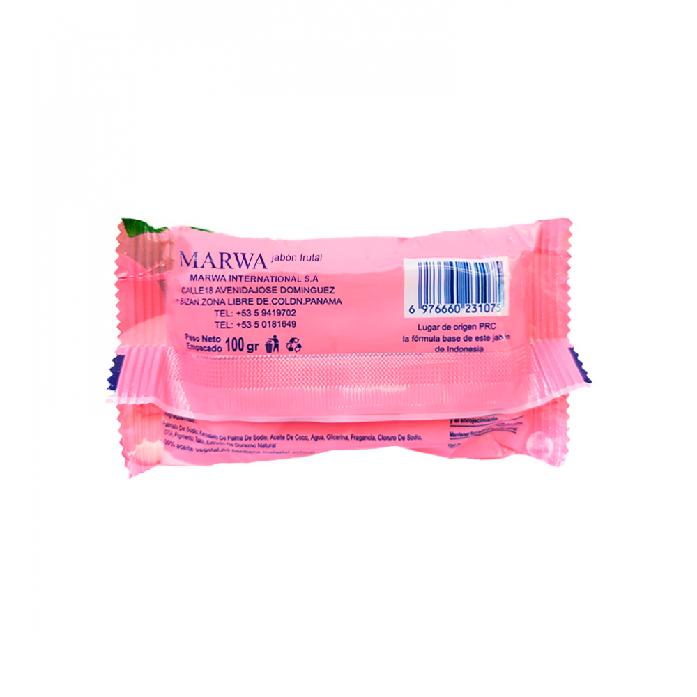 Jabón frutal con extracto de durazno natural Marwa (100 g / 3.52 oz) - Miniatura 4