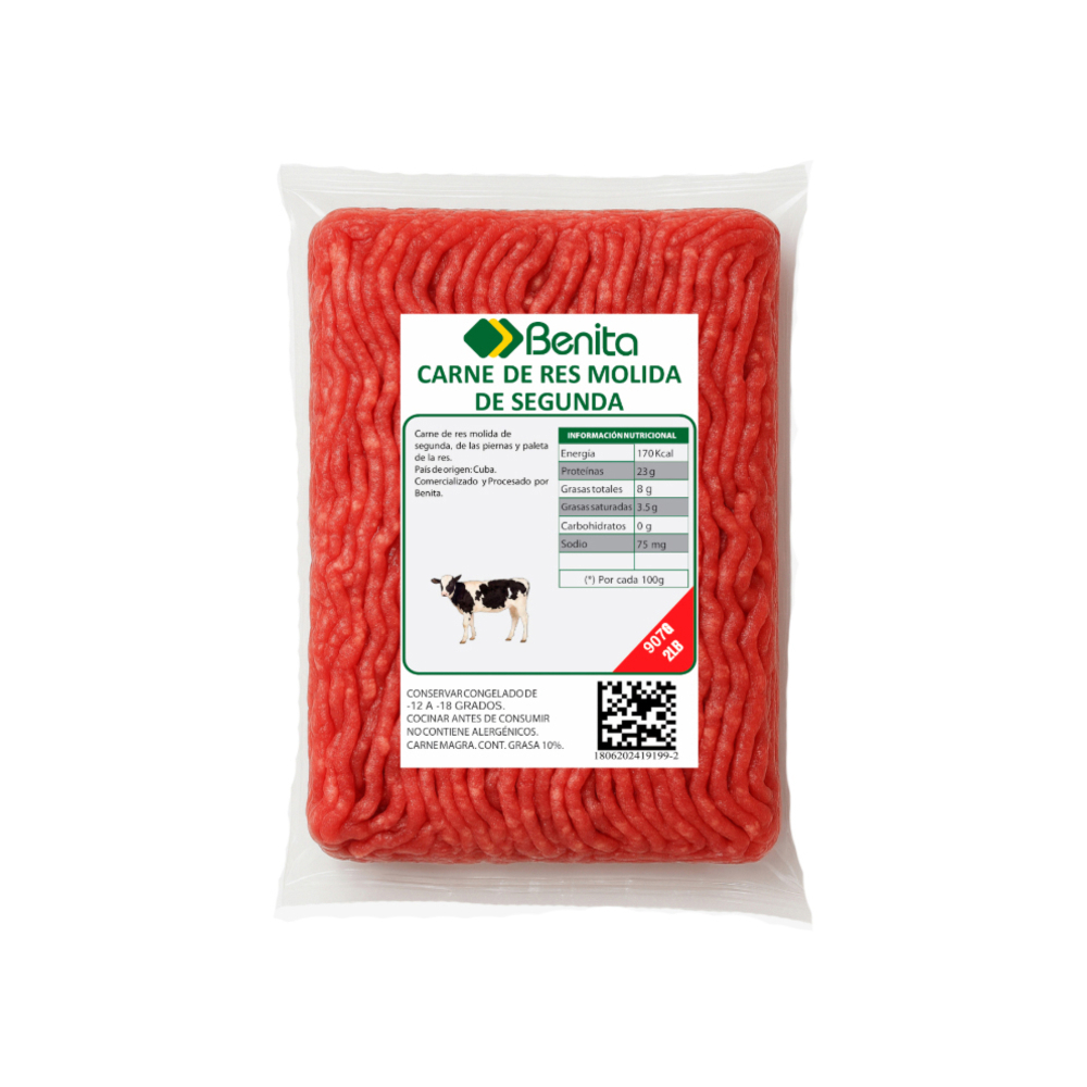 Carne de res molida de segunda Benita (907 g / 2 lb) - Miniatura 3
