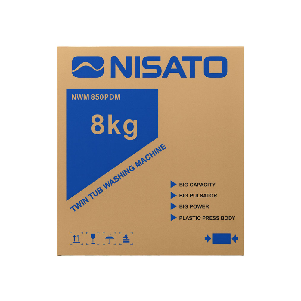 Lavadora semiautomática de 8 kg Nisato NWM-850PDM - Miniatura 3
