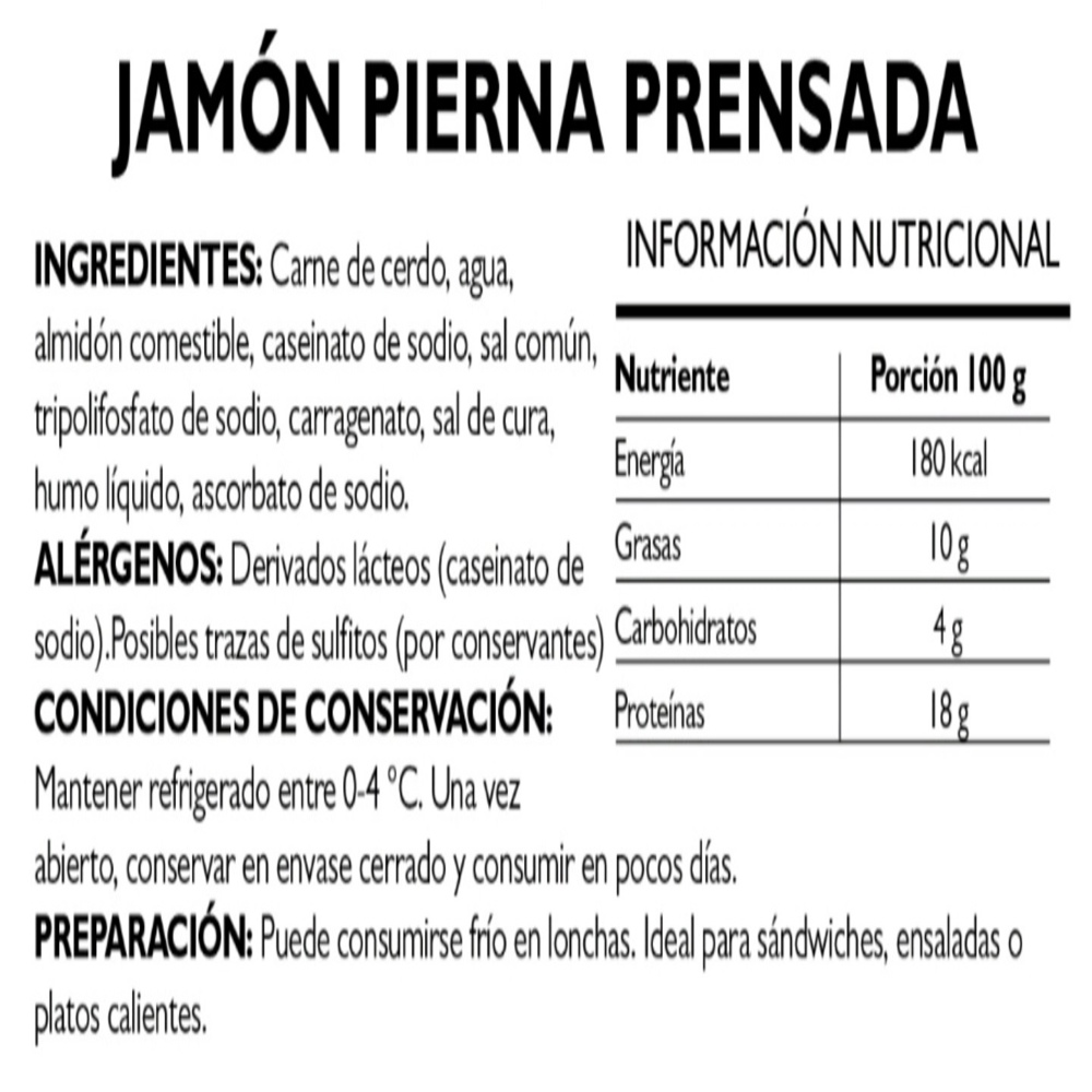 Jamón pierna prensada Pruébalo (1 kg / 2.2 lb) - Miniatura 3