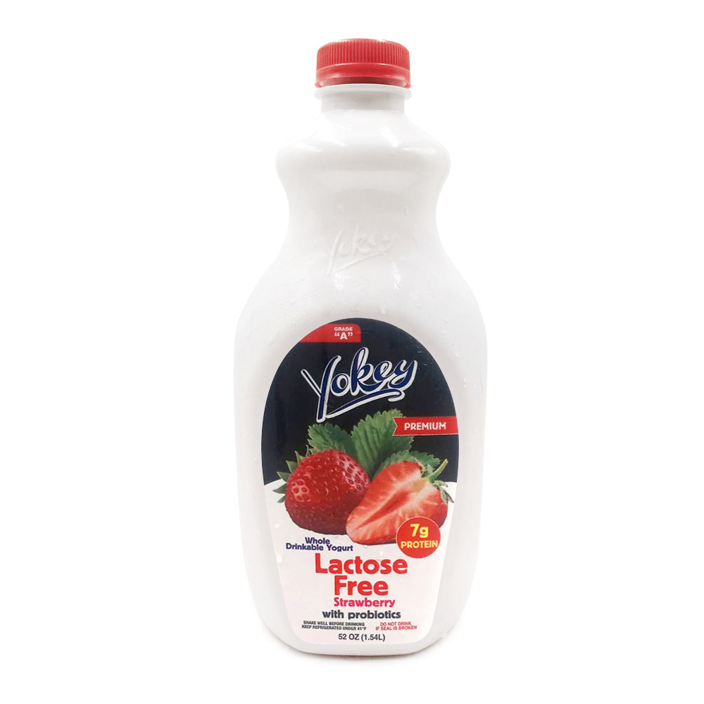 Yogurt de fresa sin lactosa con probióticos Yokey (1.54 L) - Miniatura 3