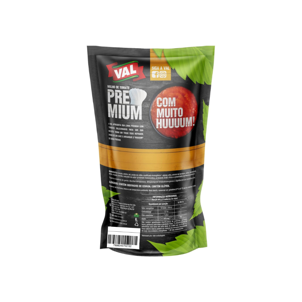 Salsa de tomate Premium VAL (300 g / 10.5 oz) - Miniatura 4