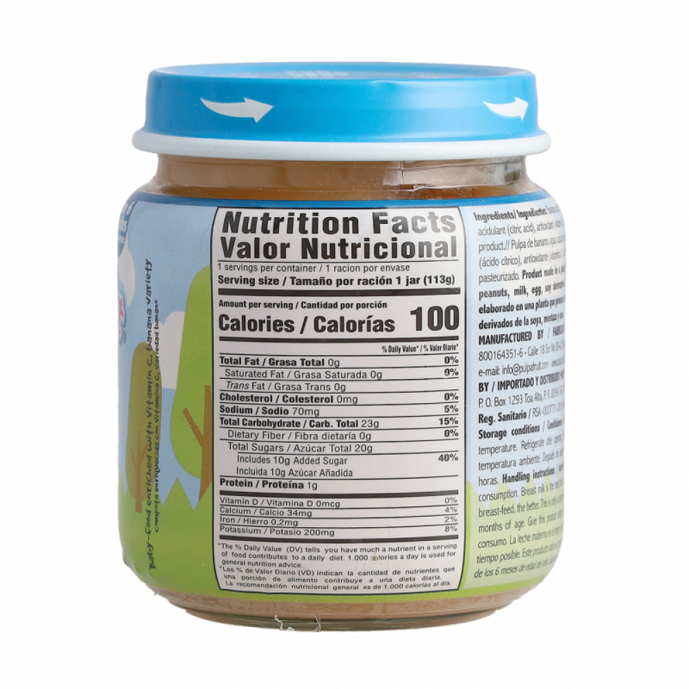 Compota de banano Baby Fruit (24 x 113 g / 4 oz) - Miniatura 2