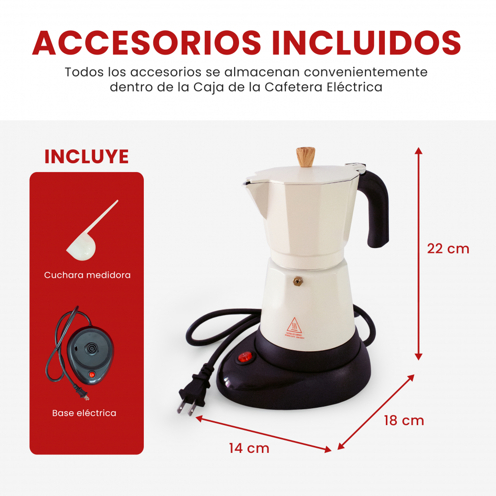 Cafetera eléctrica de 6 tazas Eone CFM-6C - Miniatura 2