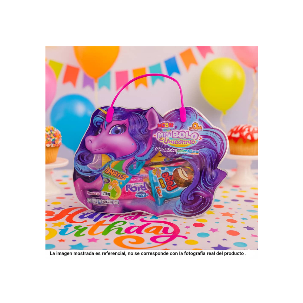 Surtido de dulces, galletas y juguetes con dulce Mini Bolo Unicornio (120 g / 4.2 oz) - Miniatura 4