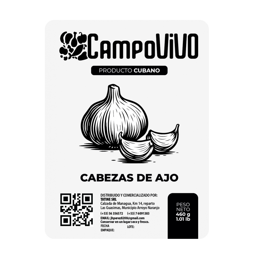 Cabezas de ajo Campo Vivo (460 g / 1.01 lb) - Miniatura 2