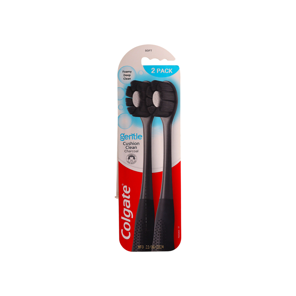Cepillo de dientes con cerdas suaves Cushion Clean Colgate (2 U) - Miniatura 4