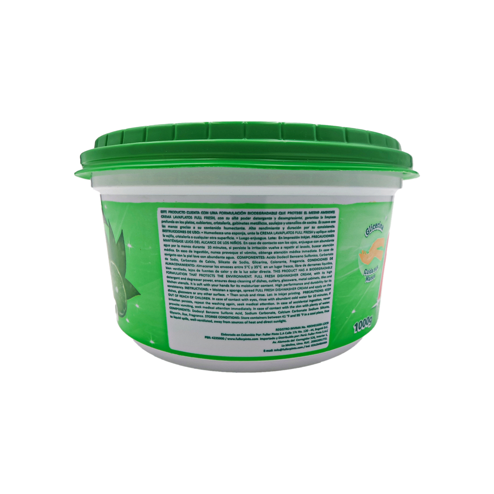 Crema lavaplatos aroma a limón Full Fresh (500 g / 1.10 lb) - Miniatura 2