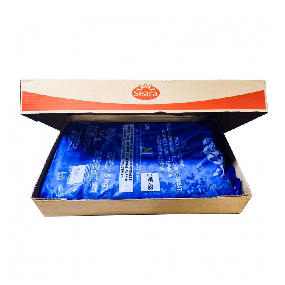 Caja de carne de pollo mecánicamente separada y congelada Seara (15 kg / 33 lb) - Miniatura 3