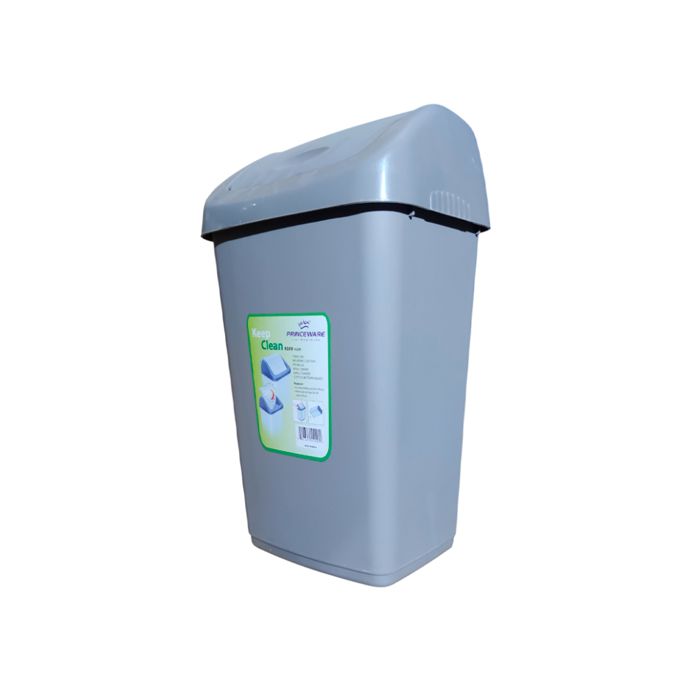 Cesto con tapa giratoria para basura Priceware (9 L) - Miniatura 2