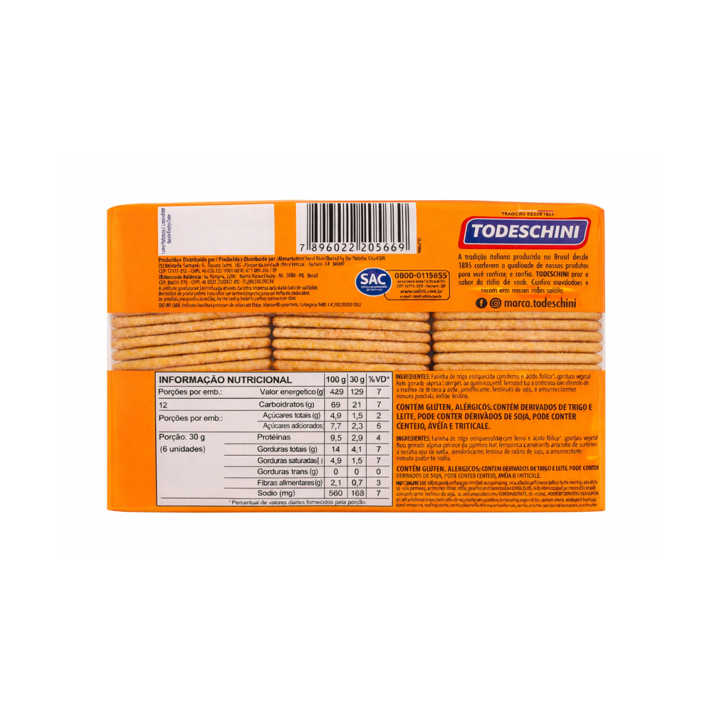 Galletas cream cracker Todeschini (360 g / 12.7 oz) - Miniatura 3