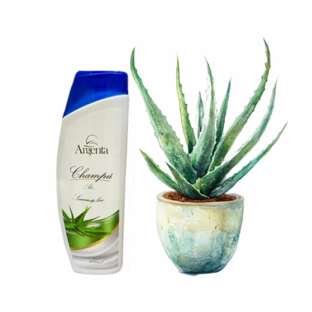 Champú de aloe Argenta (400 ml / 14.08 oz) - Miniatura 4