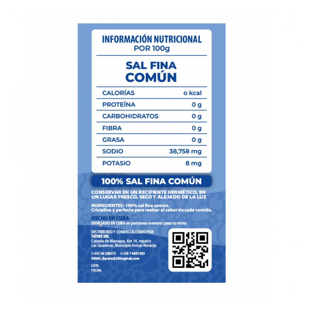 Sal fina común Campo Vivo (5 x 500 g / 1.1 lb) - Miniatura 2
