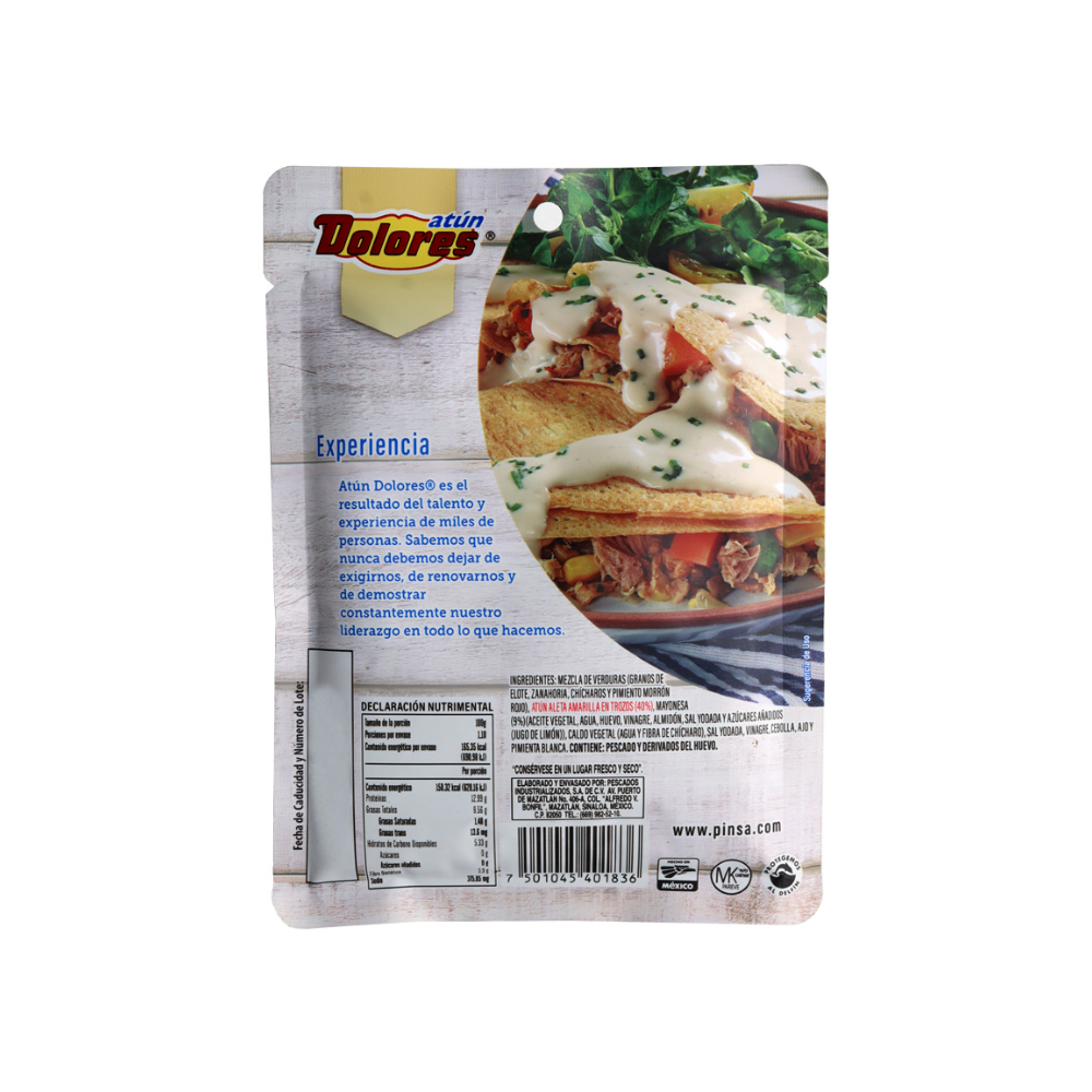 Atún con 40% de verduras y mayonesa Dolores (110 g / 3.88 oz) - Miniatura 4