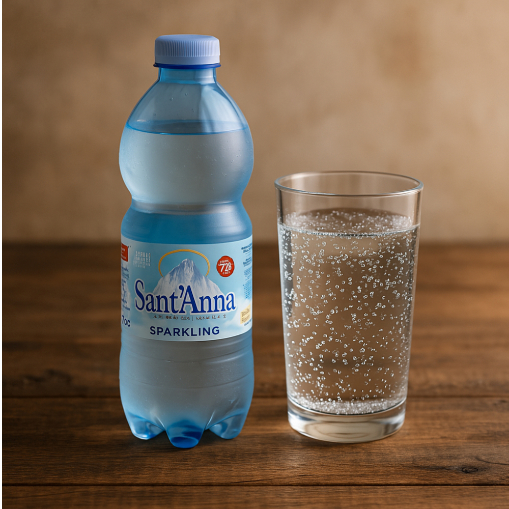 Agua mineral natural con gas Sant'Anna (500 ml) - Miniatura 2