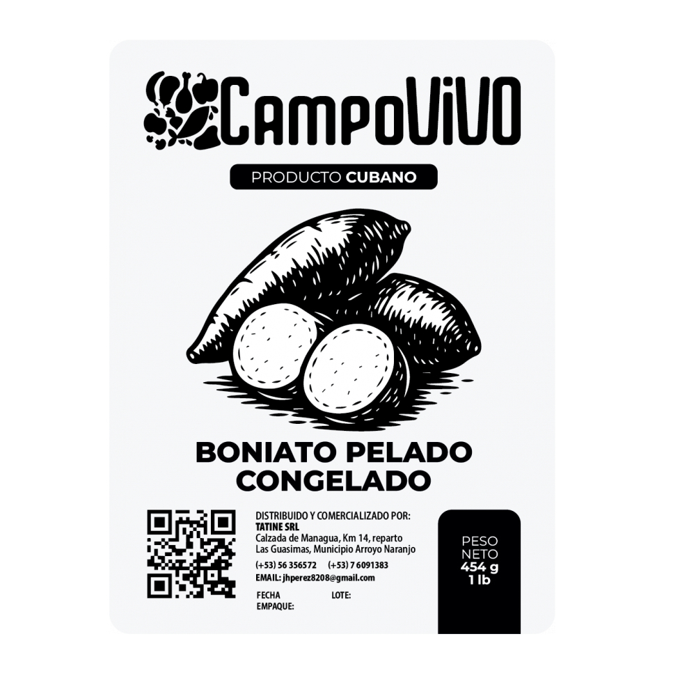 Boniato pelado congelado Campo Vivo (454 g / 1 lb) - Miniatura 3