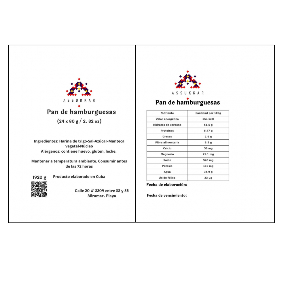 Pan de hamburguesa ( 24 X 80 g / 2.82 oz) - Miniatura 2