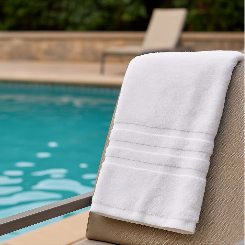 Toalla blanca Yara (50 x 90 cm) - Miniatura 4