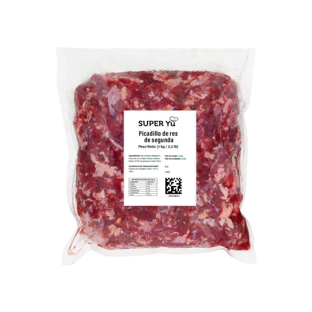 Picadillo de res de segunda Super Yu (1 kg / 2.2 lb) - Miniatura 2