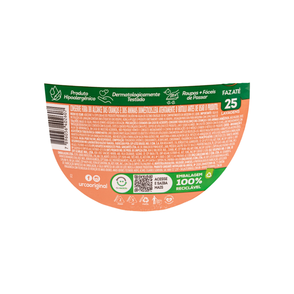 Suavizante de ropas ternura baby Urca (2 L) - Miniatura 3