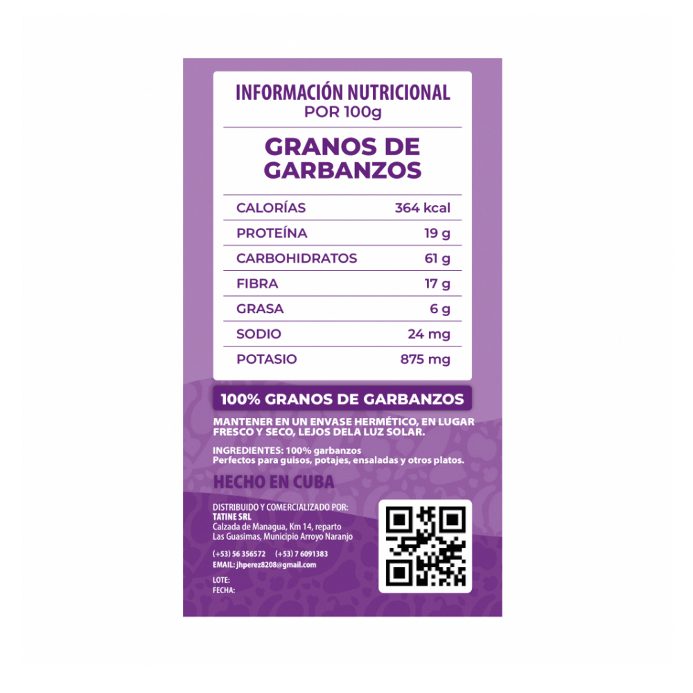 Garbanzos Campo Vivo (10 x 1 kg / 2.2 lb) - Miniatura 2