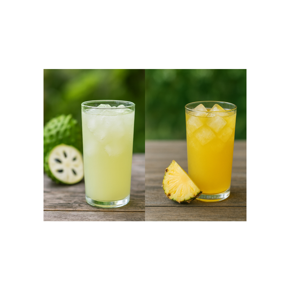 Combo de refrescos instantáneo sabor guayaba + guanabana + fresa + mango + piña - Miniatura 2