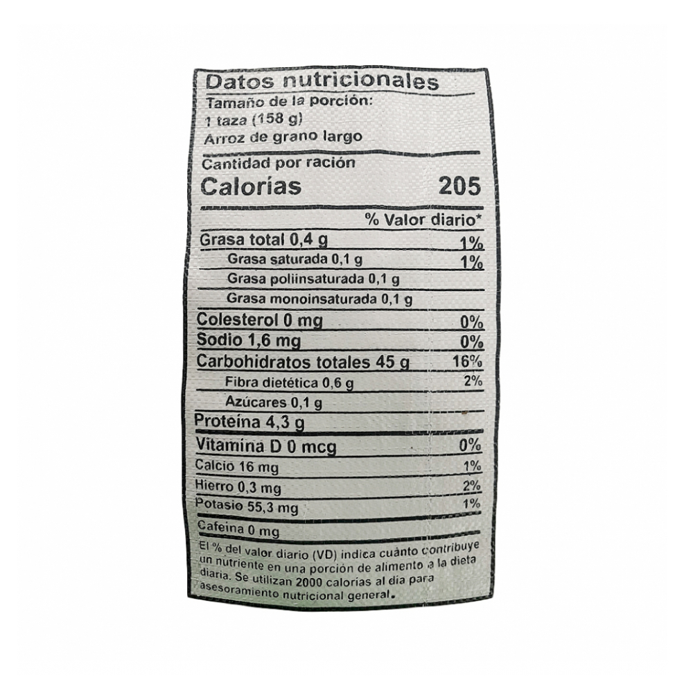 Arroz de grano largo 5% de grano partido Tatine (8 x 25 kg / 55.1 lb) - Miniatura 2
