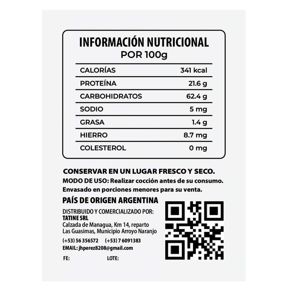 Frijoles negros Campo Vivo (454 g / 1 lb) - Miniatura 4