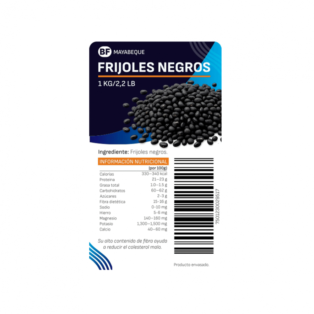 Frijoles negros (1 kg / 2.2 lb) - Miniatura 3