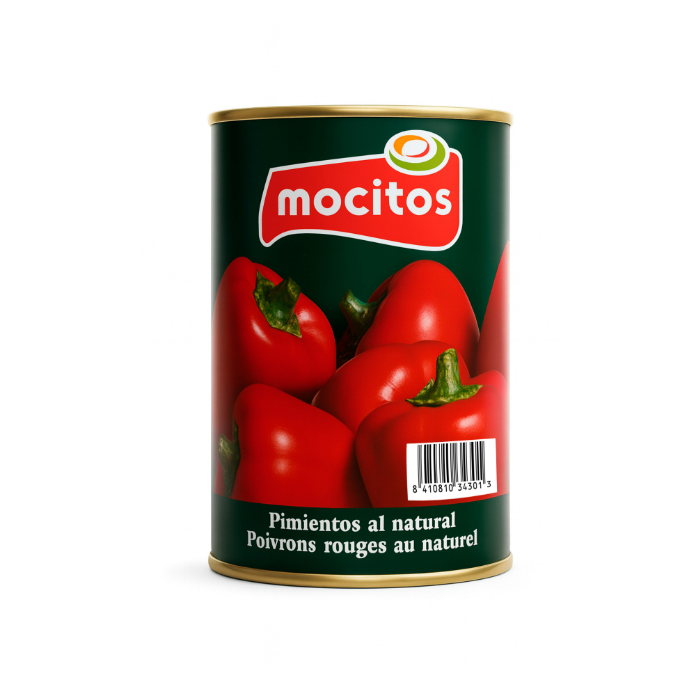 Pimientos al natural Mocitos (390 g / 13.77 oz) - Miniatura 2