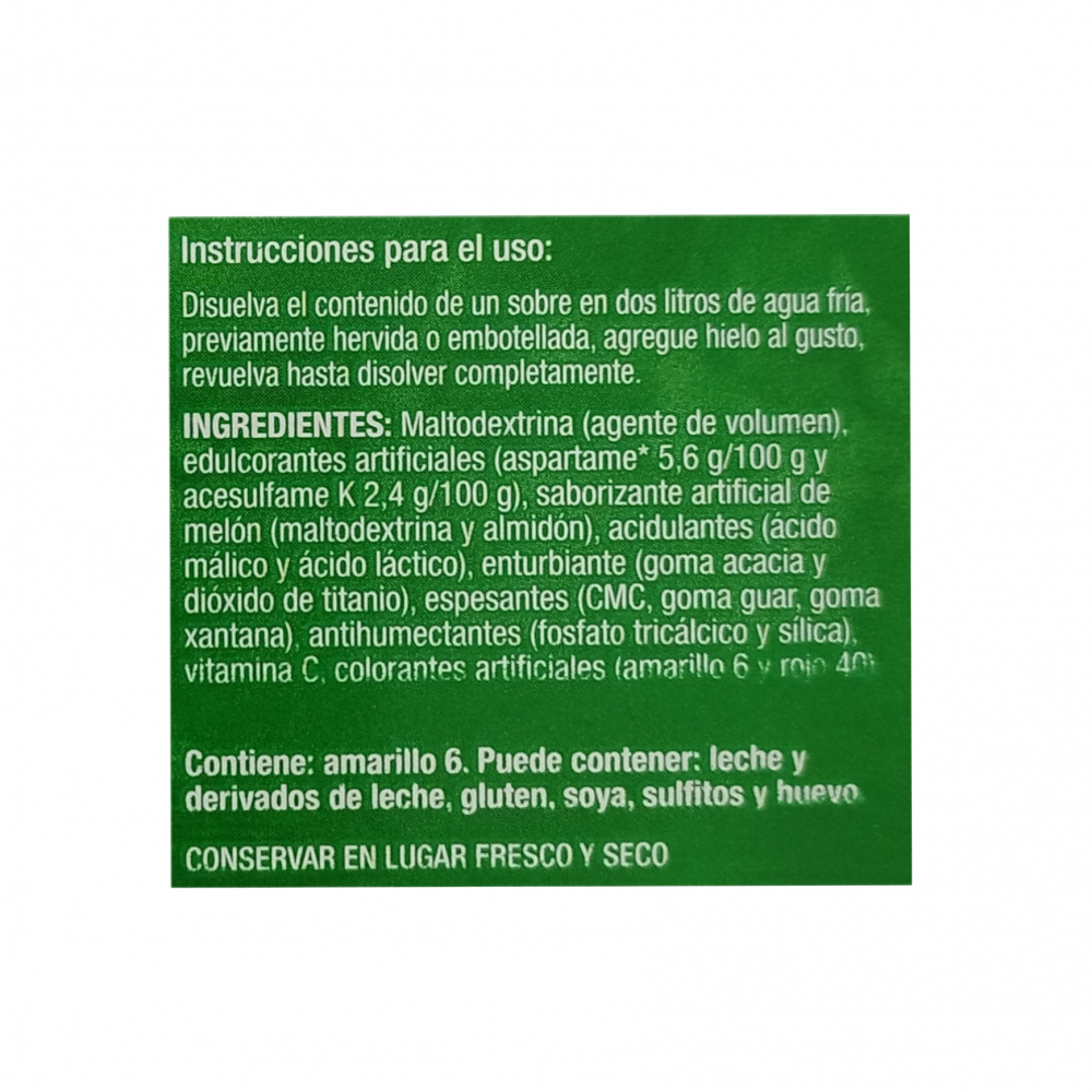 Refresco instantáneo sabor melón Zuko (104 g / 3.67 oz) - Miniatura 3