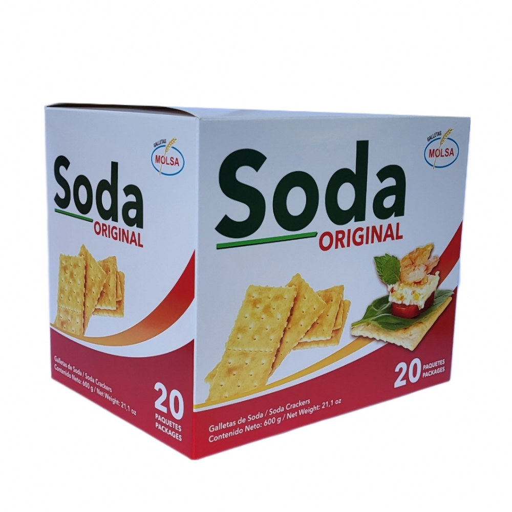 Galletas de soda original Molsa (600 g / 1.32 lb) - Miniatura 2