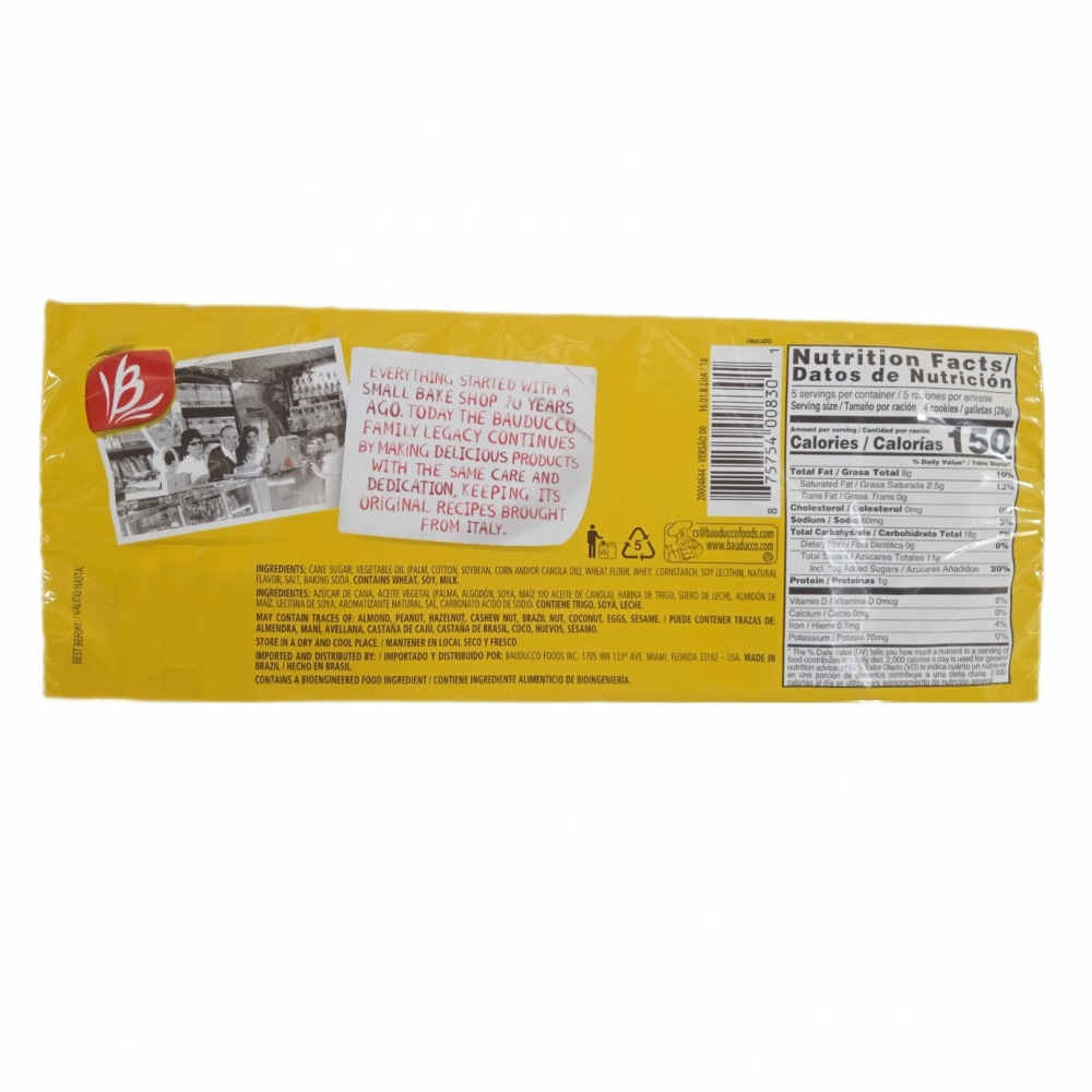 Sorbetos rellenos con crema sabor a vainilla Bauducco (142 g / 5 oz) - Miniatura 3