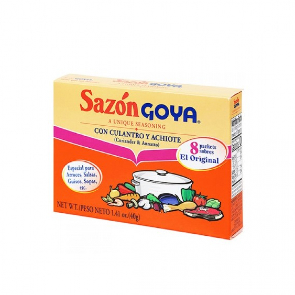 Sazón con culantro y achiote Goya (40 g / 1.41 oz) - Miniatura 2
