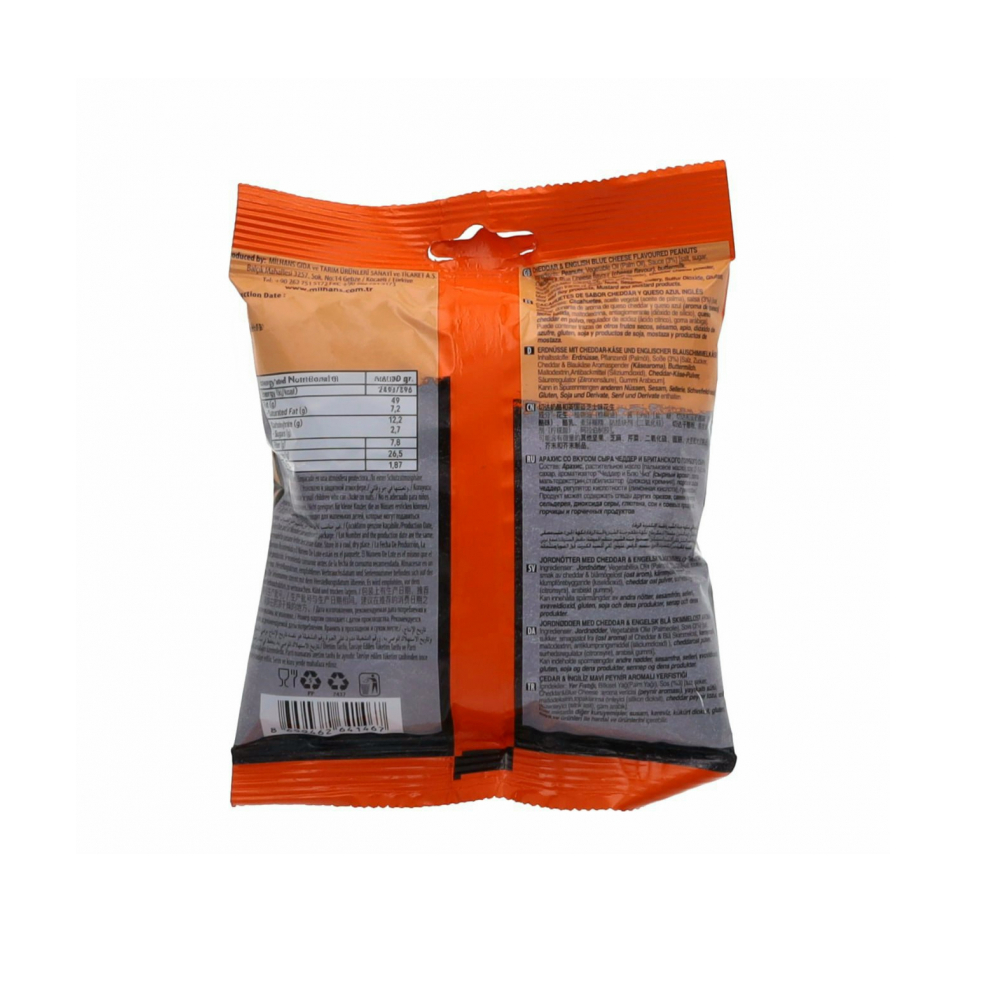 Maní con sabor a queso cheddar y queso azul inglés List Nuts (150 g / 5.29 oz) - Miniatura 2