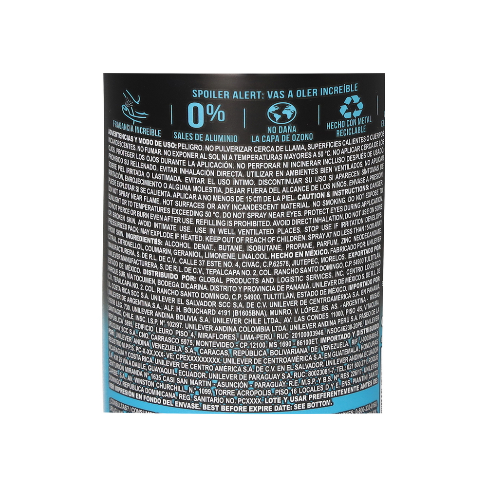 Desodorante y spray corporal para hombres Ice Chill Axe (150 ml) - Miniatura 4