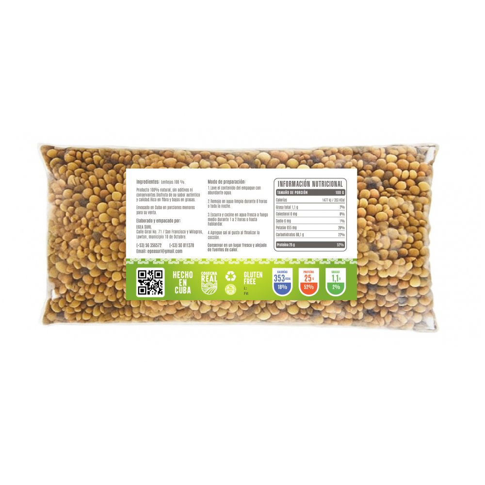 Lentejas Cosecha Real (500 g / 1.1 lb) - Miniatura 2