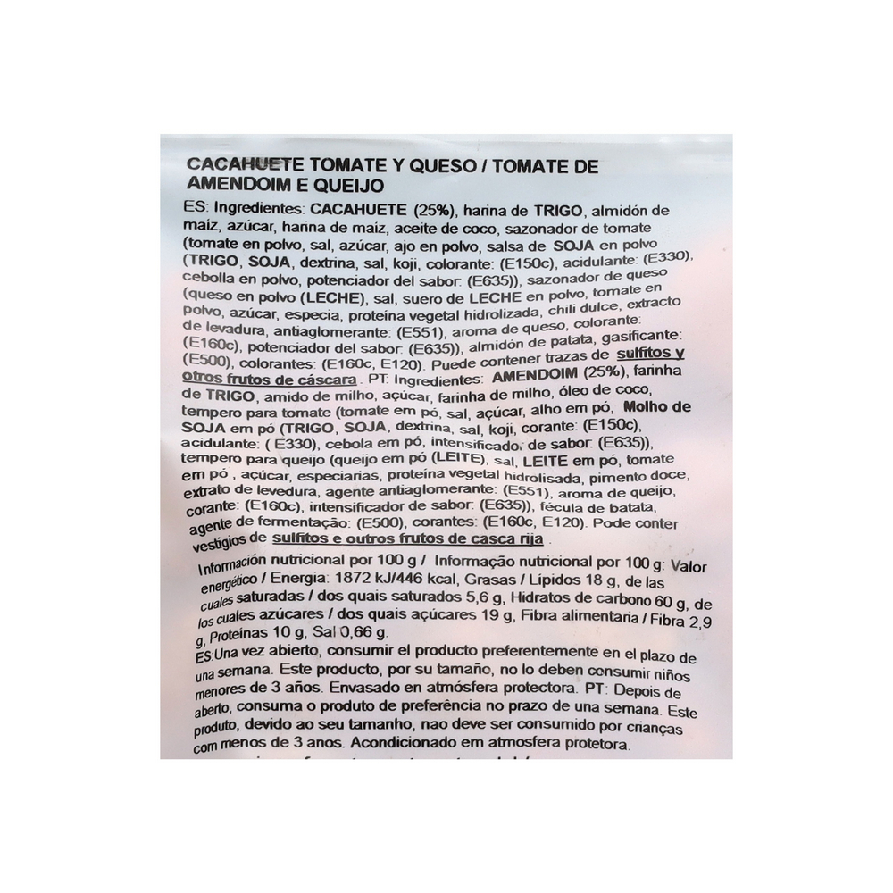 Cacahuate tomate y queso Prunita (125 g / 4.41 oz) - Miniatura 2