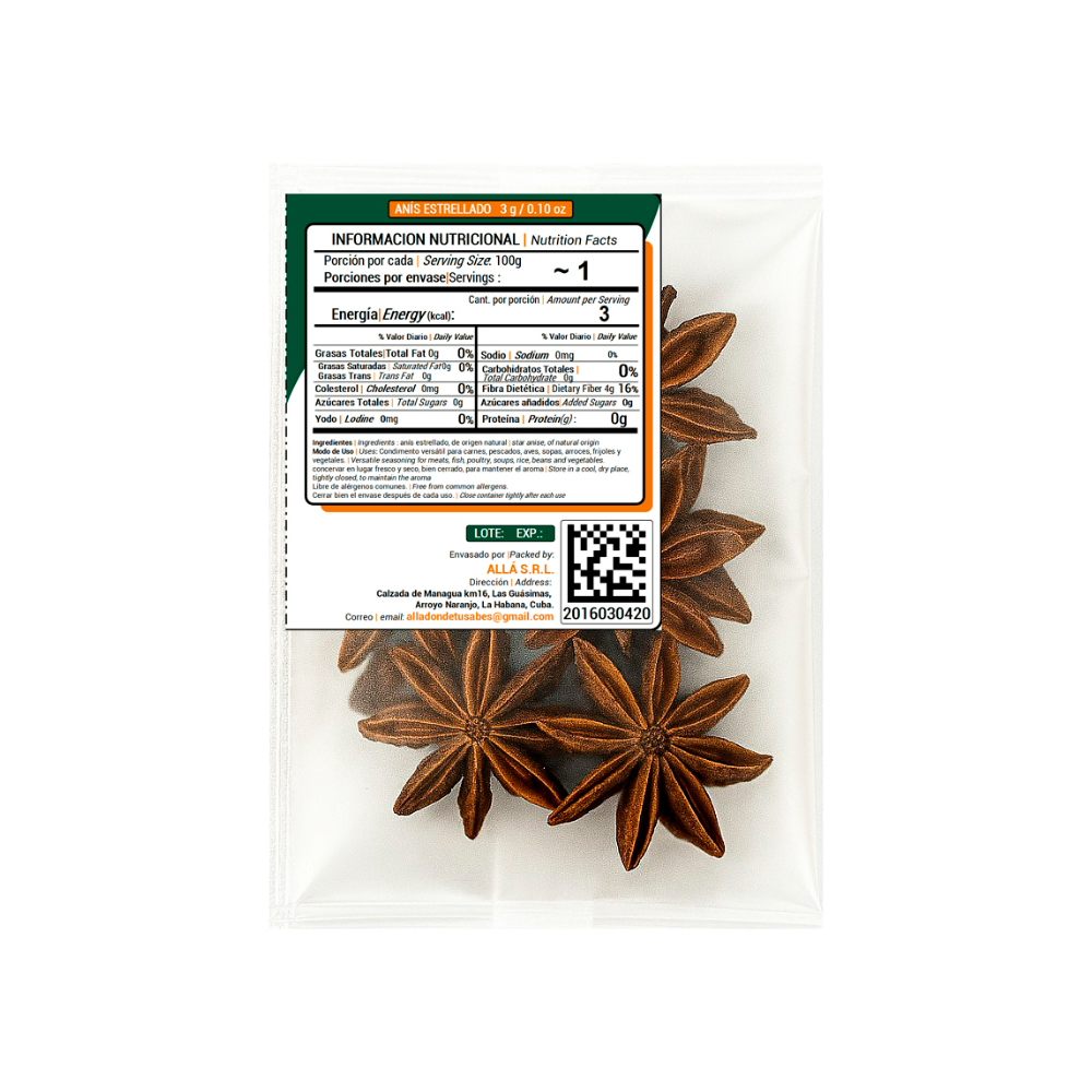Anís estrellado ALLÁ (3 g) - Miniatura 3