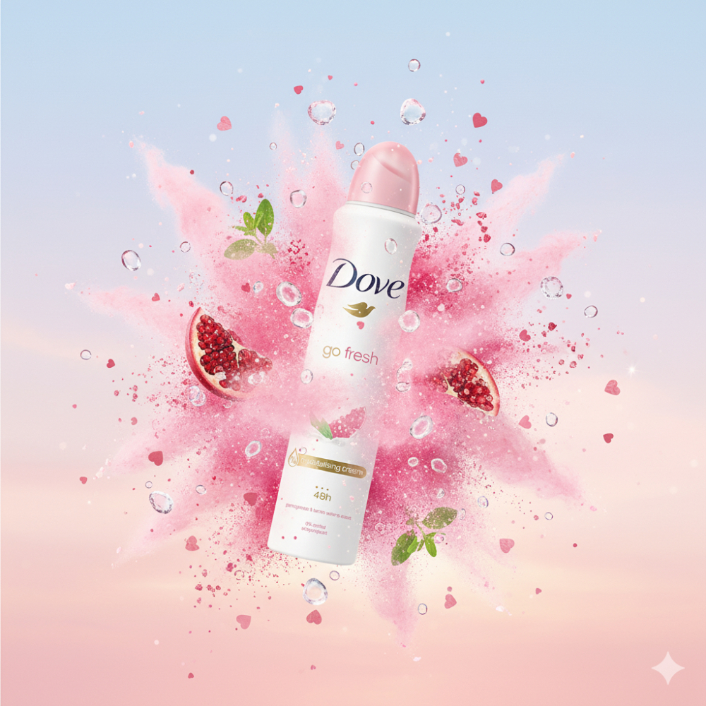 Desodorante go fresh de granada y limón verbena Dove (250 ml) - Miniatura 4