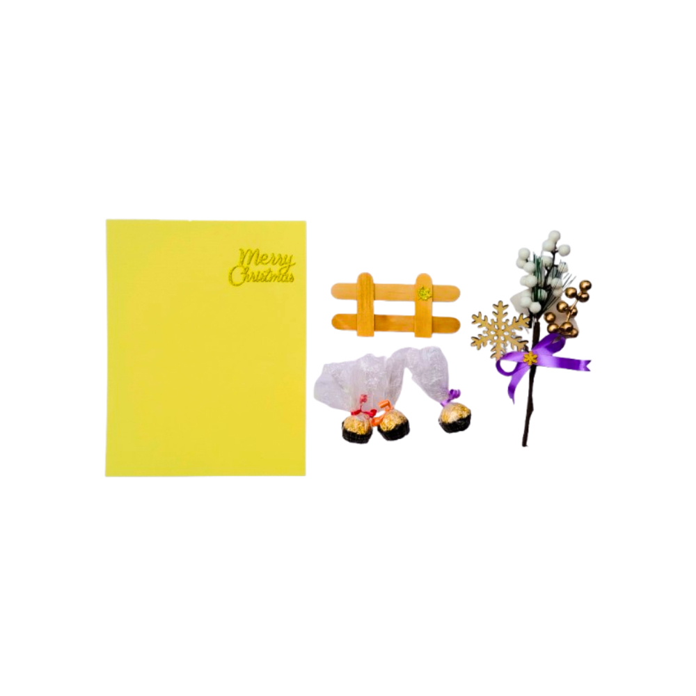 Estuche con decoración navideña, postal y bombones Torbex - Miniatura 2