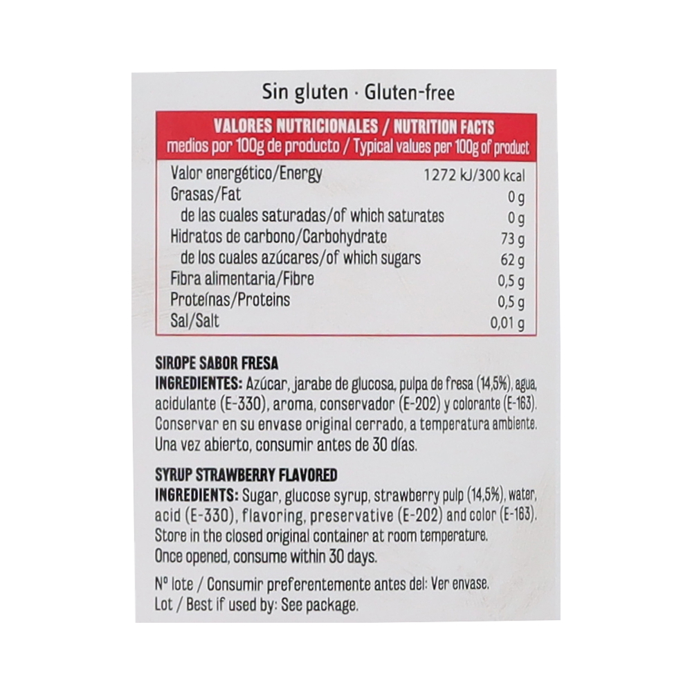 Sirope sabor fresa Vima Foods (1.2 Kg / 2.64 lb) - Miniatura 4